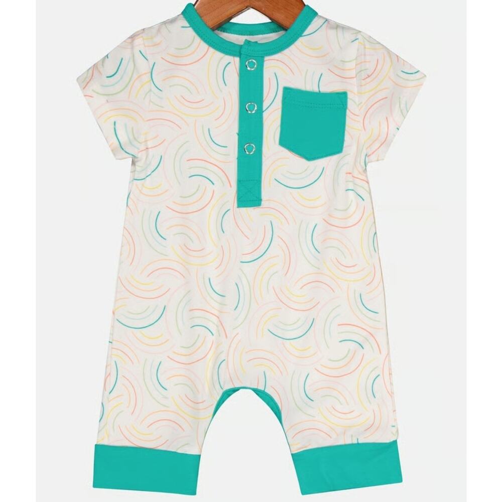 Lark Adventurewear Bamboo Baby Rainbow Romper Size 18 Months